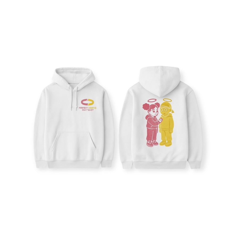 Perfect Hearts White Hoodie