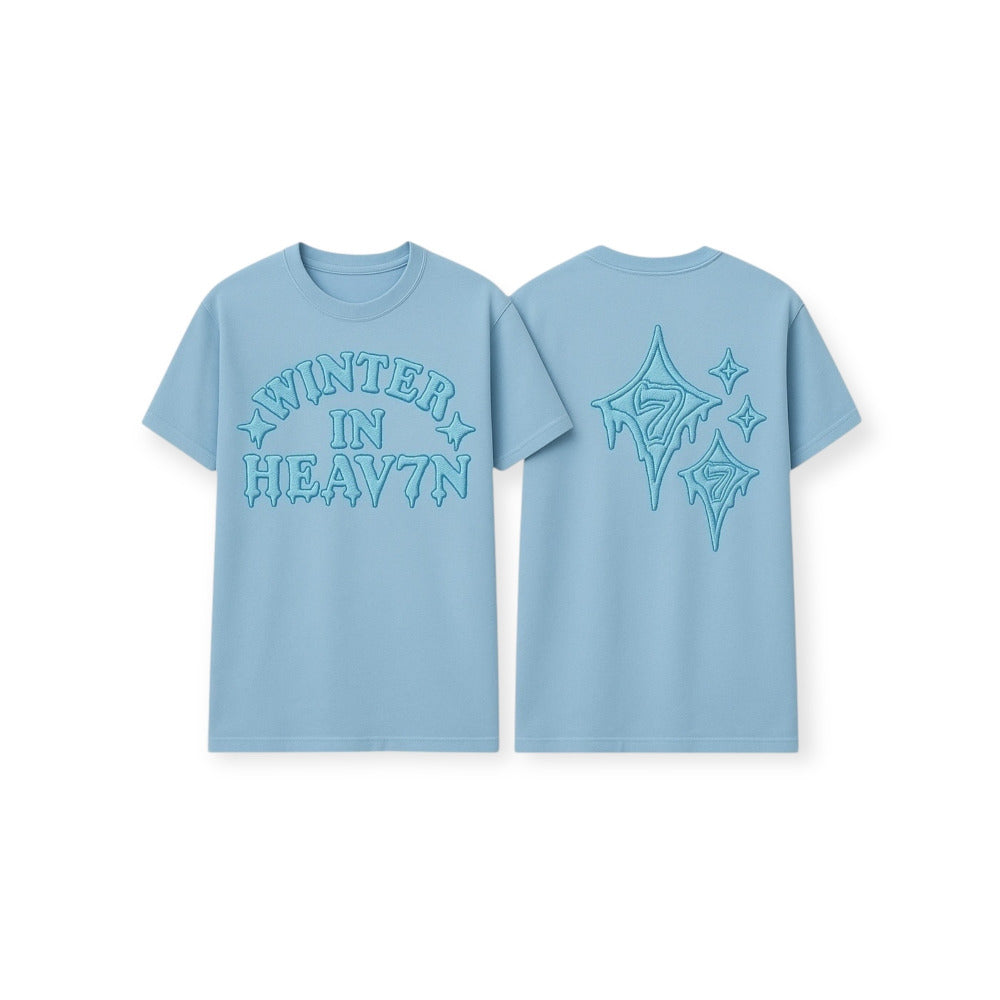 Winter in Heaven Powder Blue Tshirt